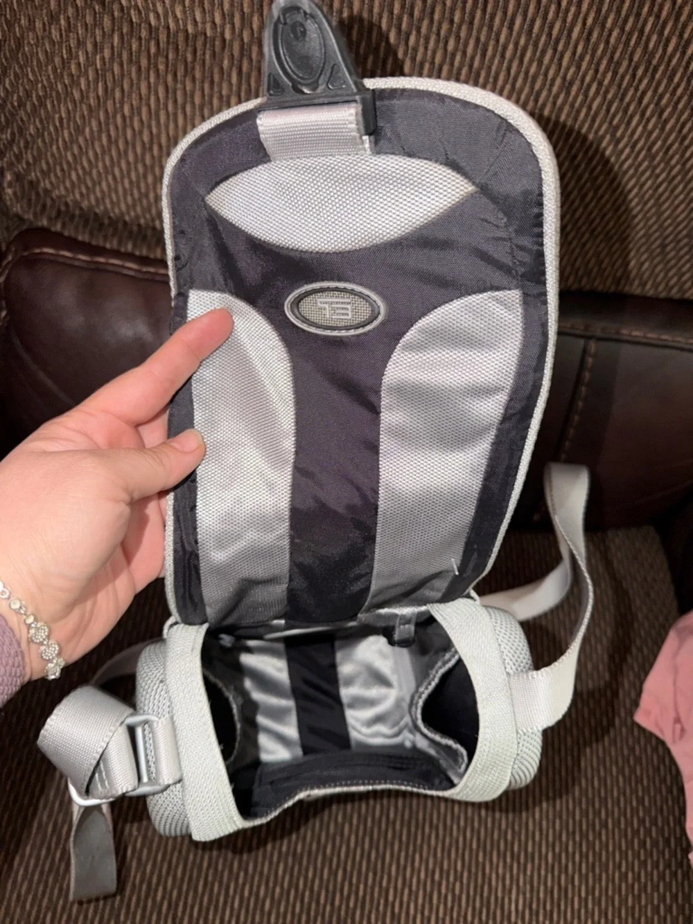 Tumi T3 Lexus Apex Tech Light Grey Luggage Travel Shoulder Bag